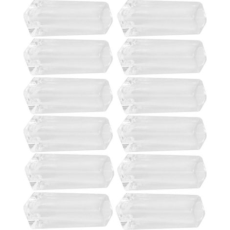 12 pièces Embouts de tige pour stores verticaux, poignées et manchons pour baguettes de préhension (1/4)