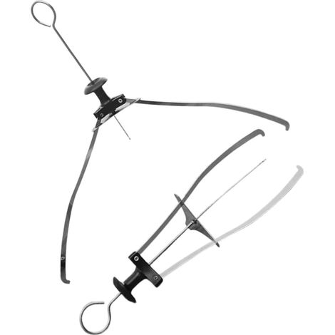 2 pièces - pince à plaque triangulaire - lève-balance - balance à trois mâchoires en acier inoxydable avec chaîne - élévateur - élévateur pour planche à découper - 2 accessoires de cuisine - pince pla (1/5)