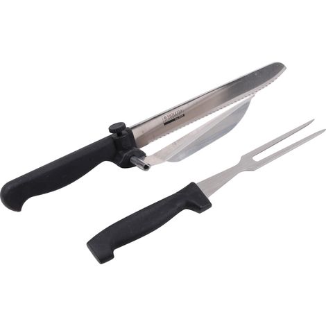Fourchette et couteau barbecue - Inox