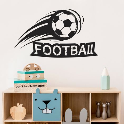 Sticker Mural - Football - 17x29 cm - Noir (1/3)