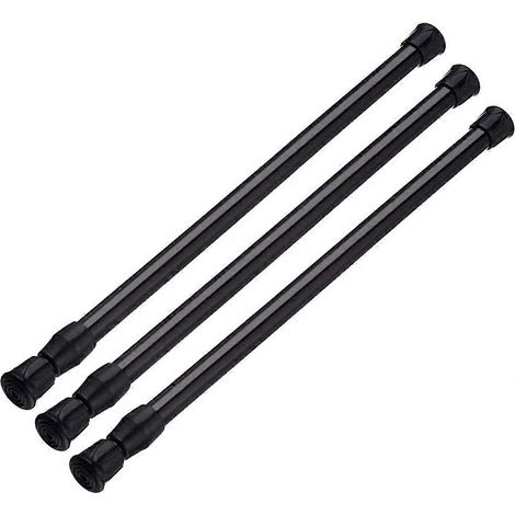 Lot de 3 tringles à rideaux à ressort extensibles de 40 à 70 cm (16 à 28 pouces). (1/5)