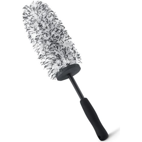 Amazon Basics Brosse de nettoyage en microfibre pour jantes et détails de voiture, Longueur 42 cm, Gris (1/5)