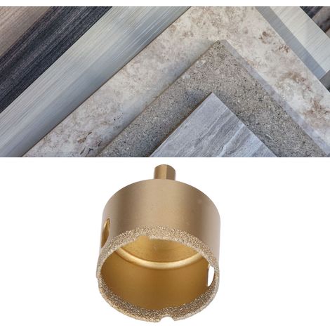 Forets diamantés 42-75 mm, forets à tige triangulaire, scie cloche haute performance pour verre/carrelage/granit/marbre/porcelaine, 50 mm. (1/5)