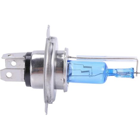 Quatre ampoules de phare halogènes au xénon HID H4 35W, feux de route et de croisement intégrés, lumière ultra-blanche 6000K. (1/5)
