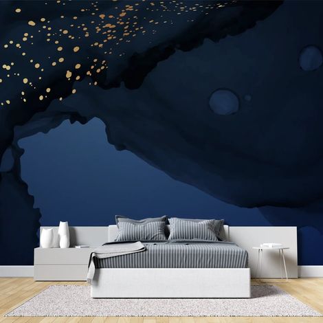 Papier Peint Art & Déco - Nébuleuse Dorée - 400 x 260 cm (1/2)