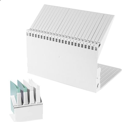 Serre Livre, Serre-Livres pour Étagères, Antidérapant Cale Livre en Forme de Touche de Piano, Pliable Press-Livres pour Bureau, Bibliothèque, Ecole et Maison (Blanc) (1/5)