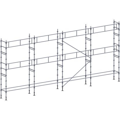 Echafaudage façadier 78 m² garde-corps