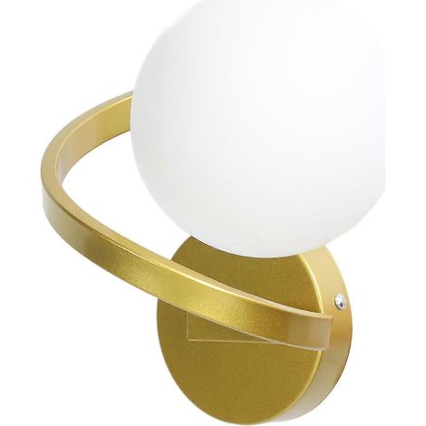 Applique murale LED en verre blanc avec culot G9 pour éclairage de couloir (1/5)