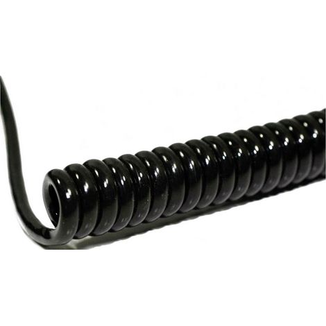 BKL Electronic 1506216 Spiralkabel Li12Y11Y 800 mm / 3200 mm 6 x 0.50 mm² Schwarz 1 St.