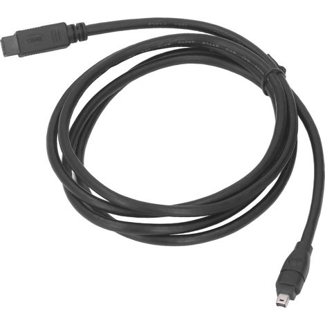 Câble FireWire 9 broches vers 4 broches 800 Mbps mâle-mâle IEEE1394 pour caméscope, appareil photo numérique, imprimante, scanner, 1,8 m (5,9 pi) (1/5)