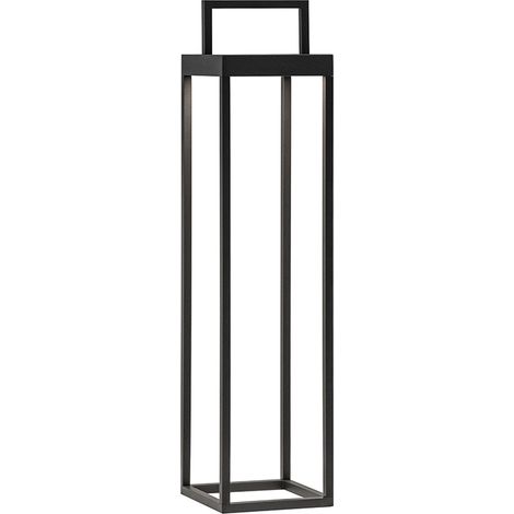Lanterna Soon solare antracite a led da 2,2w a batteria IP54 h. 52,5cm (1/2)