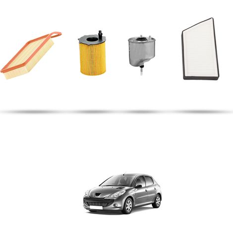 Kit tagliando 4 filtri compatibile con Peugeot 206 Plus 1.4 HDi 50kw dal 2009 (1/5)