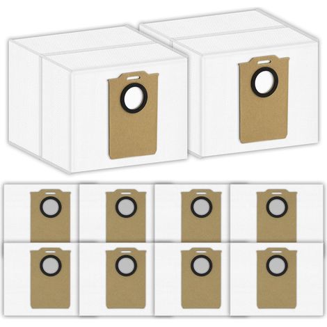 Convient aux aspirateurs robots Monsga MS1 MAX, Ultenic T10 Lite, Liectroux M70 Pro, BPMIO B15 Plus, Lubluelu L15 Plus et Proscenic Q8/Ultenic. Sacs à poussière de rechange