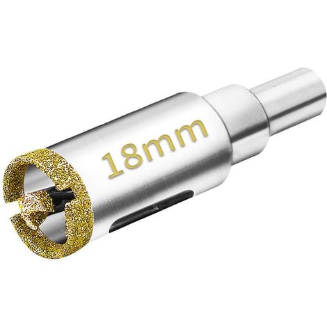 Sega a tazza diamantata da 18 mm con punta pilota, punta per trapano diamantata per piastrelle, porcellana, vetro, marmo e ceramica