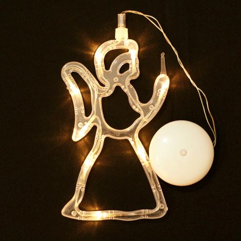 Guirlande Lumineuse Led Noël - Formes Bonhomme Étoile Renne - Pour Fenêtre Mur Plafond Arbre - 1 Pièce (1/5)
