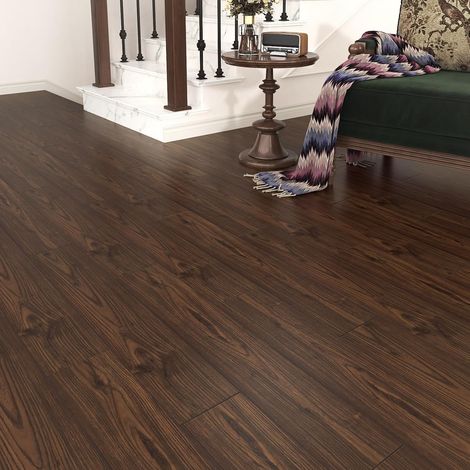 Pannelli autoadesivi vinile PVC 24 pezzi 90x15 cm marroni (1/5)