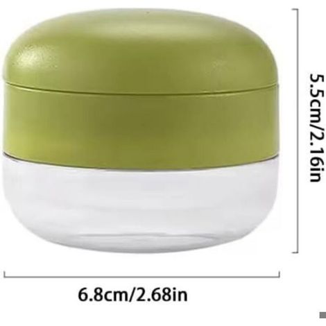 Mini hachoir à germes d'ail avec récipient, hachoir manuel, lame en acier inoxydable – vert (1/5)