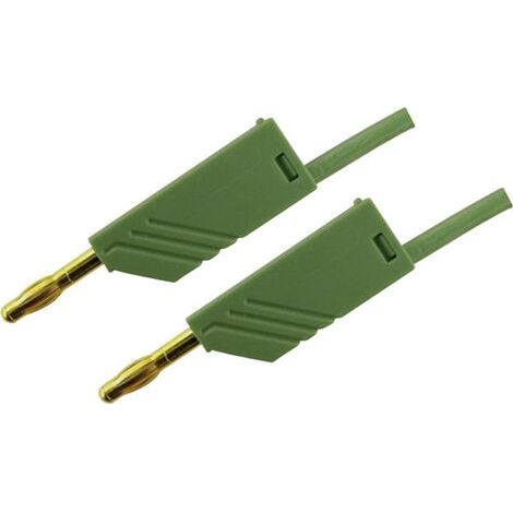 Hirschmann Test & Measurement MLN 200/2,5 GN Cordon de mesure Banane mâle 4 mm Banane mâle 4 mm 2.00 m vert 1 pc(s) (1/3)