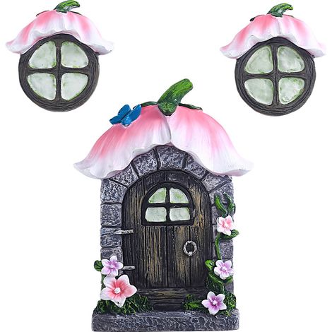 Großes Feentor für den Feengarten, Rose, leuchtend (1/4)