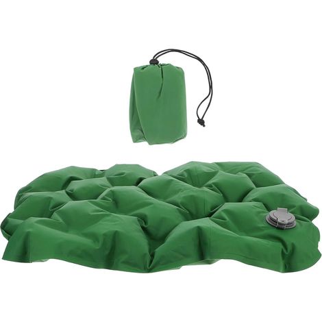 Coussin de Siège Gonflable en TPU Portable Vert pour Camping et Voyage, Confortable et Étanche, pour Chaise de Bureau ou Extérieur (1/5)