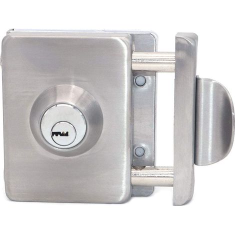 Double Glass Door Lock, Stainless Steel, Frameless Open Door Hooks for 10-12mm Thick Glass (1/5)