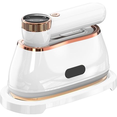 Fer à repasser vapeur vertical portable et mini 1200W avec affichage numérique pour vêtements et vêtements. (1/4)