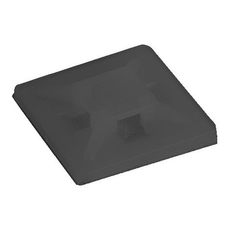 Klebesockel für Kabelbinder 21x21mm SCHWARZ