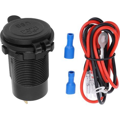12V wasserdichter 65W USB C PD3.0 18W QC3.0 Autoladegerät-Stecker, 2-Port-Adapter für Motorrad, Wohnmobil, Boot. (1/5)