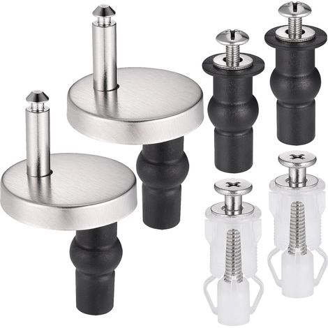 2Pcs Fixation Abattant WC, Fixation Cuvette WC avec Vis (1/5)