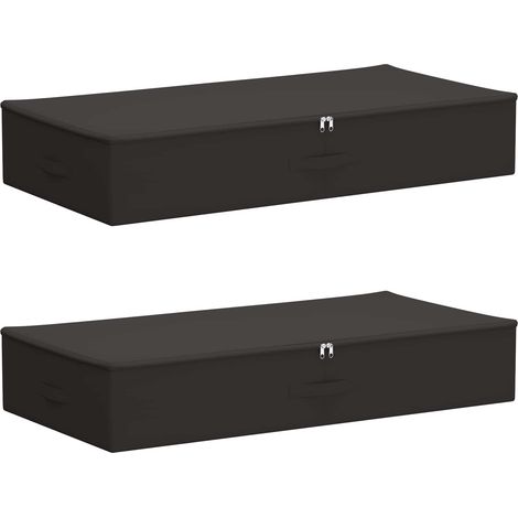 Storage Box 2 pcs Non-woven fabric 90 x 48 x 15 cm 64.8 L vidaXL