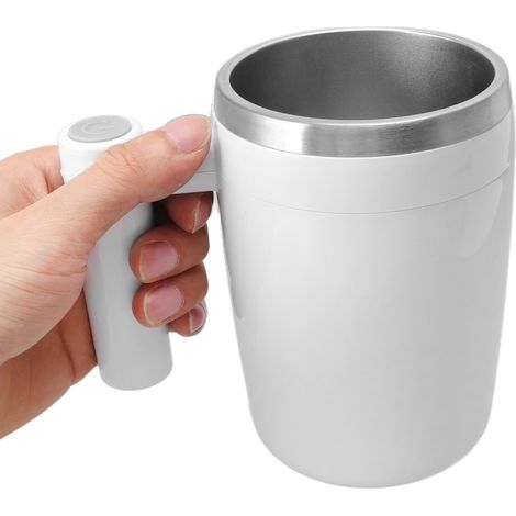 Mug mélangeur magnétique automatique 380 ml, rechargeable par USB, en acier inoxydable. (1/5)