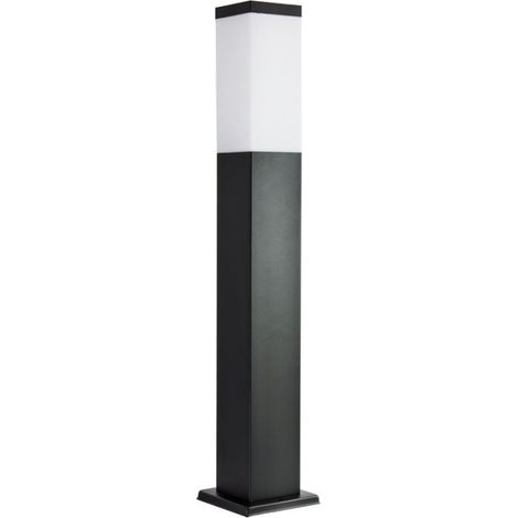 Paletto lampada da giardino quadrato 65cm E27 nero IP44 (1/3)