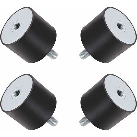4pcs M8 2020mm Double Extrémités Vis Absorbeur Anti Vibration Isolateur en Caoutchouc Bobine Montages Bateau Voiture Silencieux Bloc Damper. (1/5)