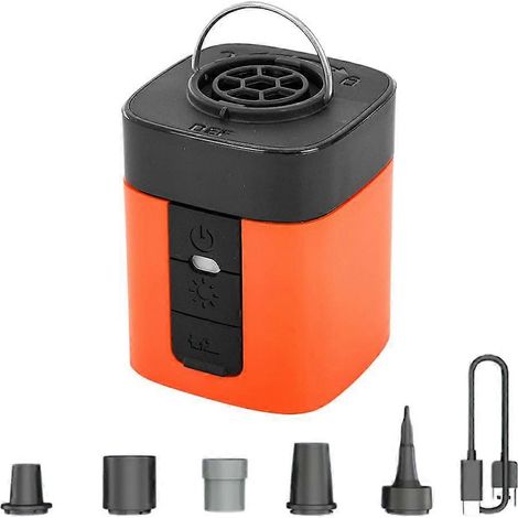 Compresseur d'air portable pour le camping. lampe torche et pompe de gonflage/dégonflage d'extérieur (1/5)