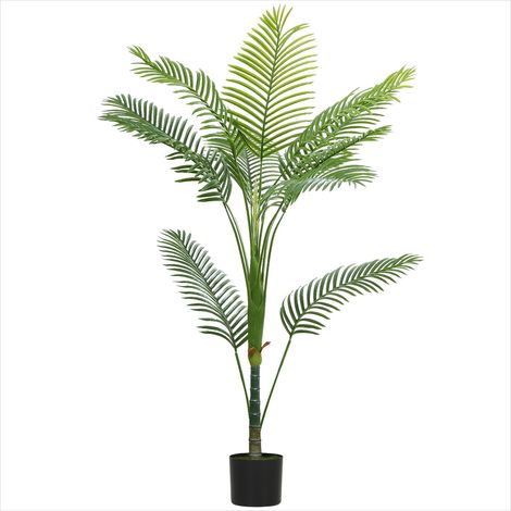 Plante artificielle 150 cm pot plastique vert feuilles PE (1/5)