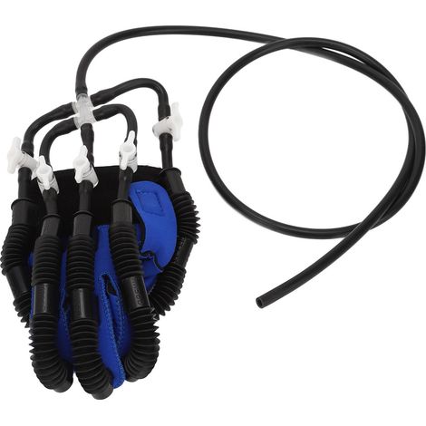 Gant de rééducation digitale pour enfant XS main droite, robot de thérapie manuelle, remplacement avec valve à gaz en fibre de résine, entraîneur de doigts pour gants enfants. (1/5)