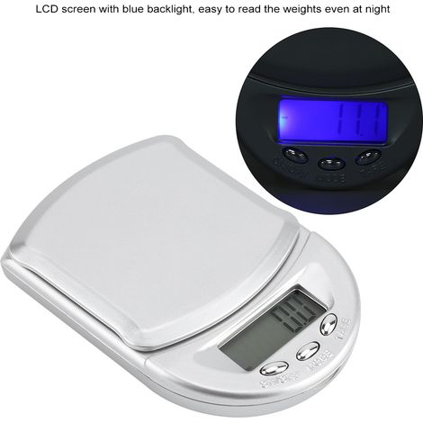 Balance de cuisine portable de haute précision 500 g/0,1 g - Mini-balance électronique innovante (1/5)