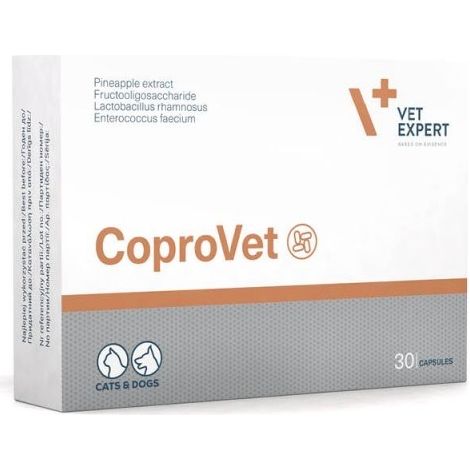 VET EXPERT CoproVet - preparation against the ingestion of feces for dogs and cats - 30 caps.