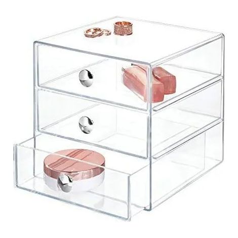 iDesign Drawers Organisateur Maquillage, Boite de Rangement en pour Cosmétiques, Maquillage, etc., Boite Trp ORGANISATEUR DE TIROIR (1/5)