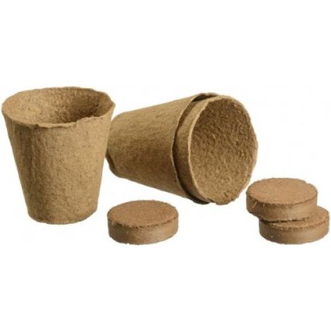 Pots biodégradables en fibres de bois pour semis