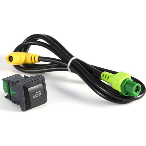 Interruptor USB, garantía de calidad, cable fácil de reemplazar y accesorio práctico y duradero para coches deportivos, tanto para el conductor como para el personal de mantenimiento - Crezuo