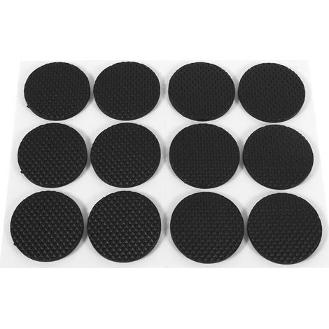 Tapis antidérapants en caoutchouc épais pour pieds de table et de chaise, ronds, 12 pièces (1/5)