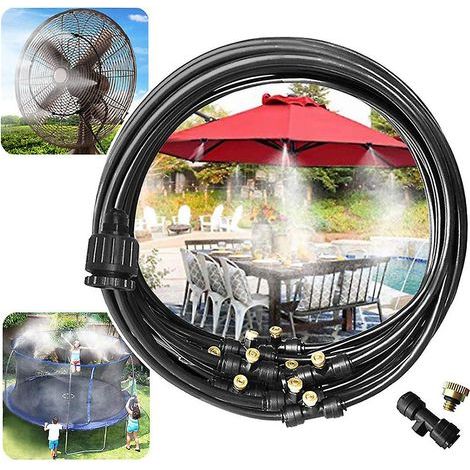 Cable de boquilla nebulizadora de 15 metros de longitud para ventiladores de patio y jardín. (1/5)