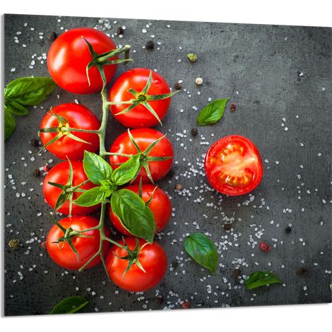 GLASPLATTE FÜR KÜCHE 65x60 Tomaten (1/5)