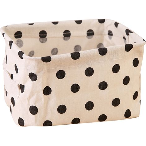 1 Sac de rangement, lin et coton, grande capacité, deux poignées, pour bureau livres jouets cosmétiques（Q3 : Nouveaux produits pour le mois d'août） (1/3)