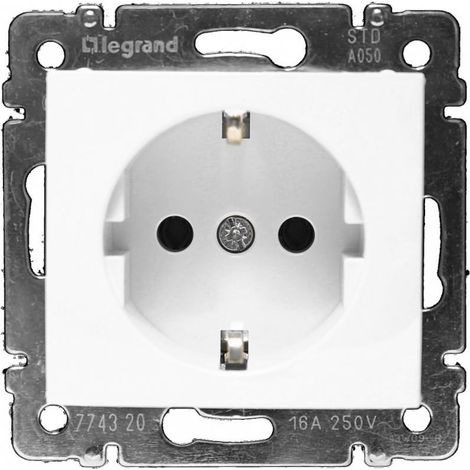 Prise 2P + TT avec volet VALENA blanc LEGRAND 774421