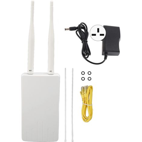 Routeur 4G LTE sans fil avec emplacement carte SIM, 300Mbps, déverrouillé, hotspot WiFi mobile, 2 antennes, prise UK (1/5)