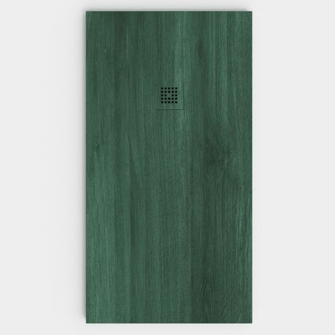 VAROBATH - Receveur de douche 3D 100x140 - Modèle GREENVILLE effet bois (1/5)