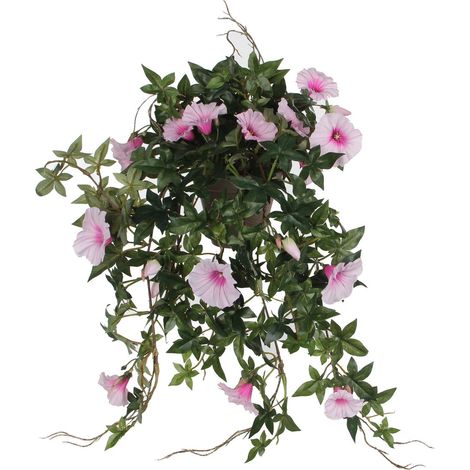 Mica Decorations Plante suspendue artificielle Rose H25xl45xL50cm (1/5)