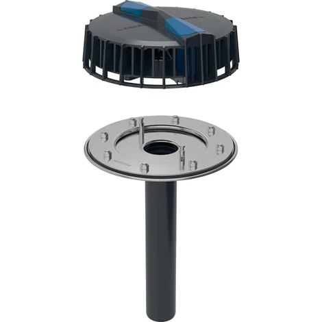 Imbuto per acque piovane con flangia Geberit Pluvia, per gronde: portata di scarico=1–12l/s, 359112001